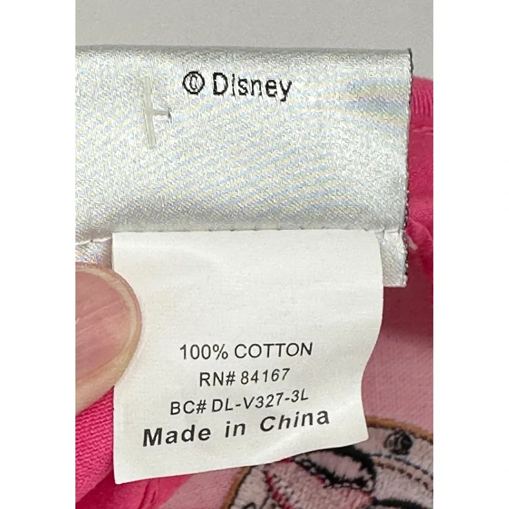 Disney Cruise Line Baseball Cap Women OS Pink Minnie Mouse Embroidered Nautical